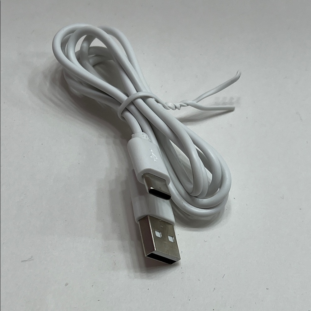 White USB Charging Cable